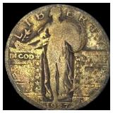 1927-S Standing Liberty Quarter NICELY CIRCULATED
