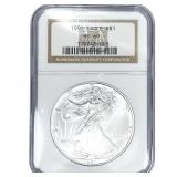 1991 Silver Eagle NGC MS69