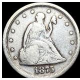 1875-S Silver Twenty Cents NICELY CIRCULATED