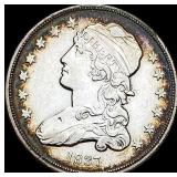 1837 Capped Bust Silver Quarter CLOSELY UNCIRCULA