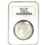 1880-S Morgan Silver Dollar NGC MS65 PL