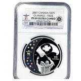 2007 Canada Silver $25 Oyympics Pride NGC PF69 UC