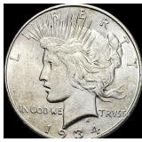 1934-D Silver Peace Dollar CLOSELY UNCIRCULATED