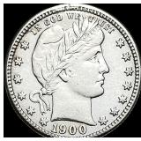 1900-S Silver Barber Quarter CLOSELY UNCIRCULATED
