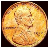 1917-D Wheat Cent CLOSELY UNCIRCULATED