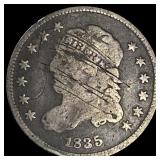 1835 Capped Bust Half Dime NICELY CIRCULATED NICE