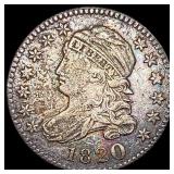 1820 Capped Bust Dime NEARLY UNCIRCULATED NEARLY