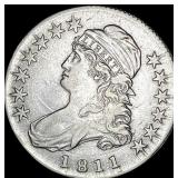 1811 Capped Bust Half Dollar CLOSELY  UNCIRCULATE