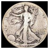 1921-S Walking Liberty Half Dollar NICELY CIRCULAT