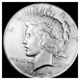 1935 Silver Peace Dollar CLOSELY UNCIRCULATED