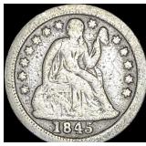 1845-O Seated Liberty Dime LIGHTLY CIRCULATED