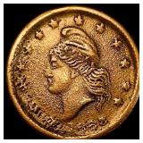 1863 Civil War Token "Army & Navy" CLOSELY UNCIR