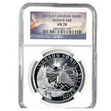 2015LEV Armenia 1OZ Silver 500 Dram Noah