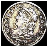 1830 Capped Bust Half Dime NEARLY  UNCIRCULATED
