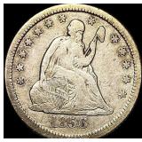1856-O Seated Liberty Quarter LIGHTLY  CIRCULATED