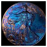 2014 Toned 1 oz Silver American Eagle $1 SUPERB GE