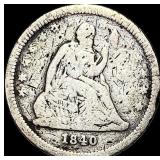 1840 Seated Liberty Quarter NICELY CIRCULATED