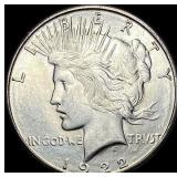 1922-S Silver Peace Dollar LIGHTLY CIRCULATED