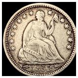 1853 Arrows Seated Liberty Half Dime NEARLY UNCIRC