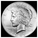 1921 Silver Peace Dollar CLOSELY UNCIRCULATED