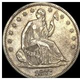 1877-S Seated Liberty Half Dollar CLOSELY UNCIRCU