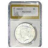 1926-D Silver Peace Dollar PGA MS65