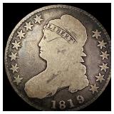 1819 Capped Bust Half Dollar LIGHTLY CIRCULATED