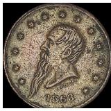 1863 Civil War Token-Lindenmueller NEARLY UNCIRCU