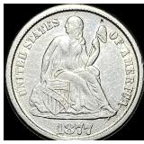 1877-CC Silver Dime CLOSELY UNCIRCULATED