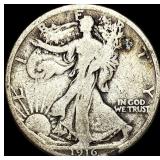 1916 Walking Liberty Half Dollar NICELY CIRCULATE