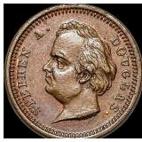Stephen A. Douglas Civil War Token 1860s. CLOSELY