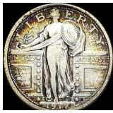 1917 Type 1 Standing Liberty Quarter LIGHTLY  CIR