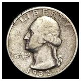 1932-S Silver Washington Quarter NEARLY UNCIRCULA