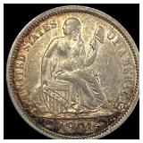 1874 Silver Seated Liberty Dime CLOSELY UNCIRCULA