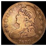 1833 Capped Bust Half Dollar LIGHTLY CIRCULATED
