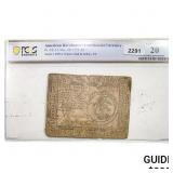 1775 $3 American Revolution/Continental Currency