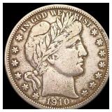 1910-S Barber Half Dollar NICELY CIRCULATED