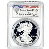 2002-W Silver Eagle PCGS PR69 DCAM Raegan Legacy