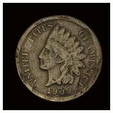 1909-S Indian Head Cent LIGHTLY CIRCULATED