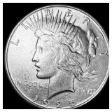 1925 Silver Peace Dollar CLOSELY UNCIRCULATED