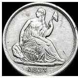 1837 Seated Liberty Half Dime  NEARLY UNCIRCULATE