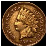 1862 Indian Head Cent ABOUT UNCIRCULATED