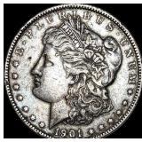 1901 Morgan Silver Dollar NEARLY UNCIRCULATED