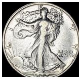 1927-S Silver Walking Liberty Half Dollar NEARLY
