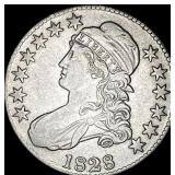 1828 Capped Bust Half Dollar LIGHTLY CIRCULATED
