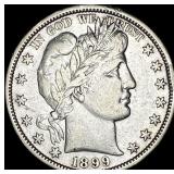 1899-O Silver Barber Half Dollar LIGHTLY CIRCULAT