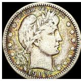 1905-O Silver Barber Quarter LIGHTLY  CIRCULATED