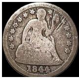 1844 Seated Liberty Dime NICELY CIRCULATED