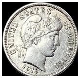 1913 Barber Dime CLOSELY UNCIRCULATED