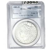 1881-S Morgan Silver Dollar PCGS MS65